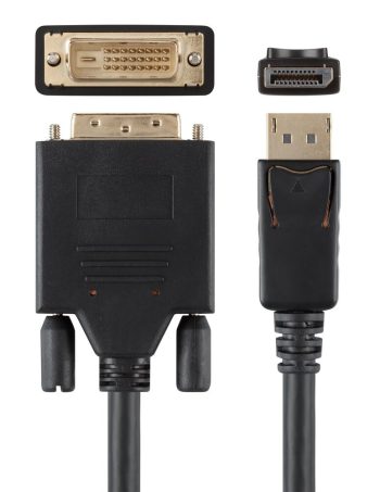 Belkin DisplayPort to DVI-D Dual Link cable, M/M, 1080p - 3 ft