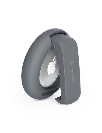 Belkin Secure Holder with Clip for AirTag - Dark Gray