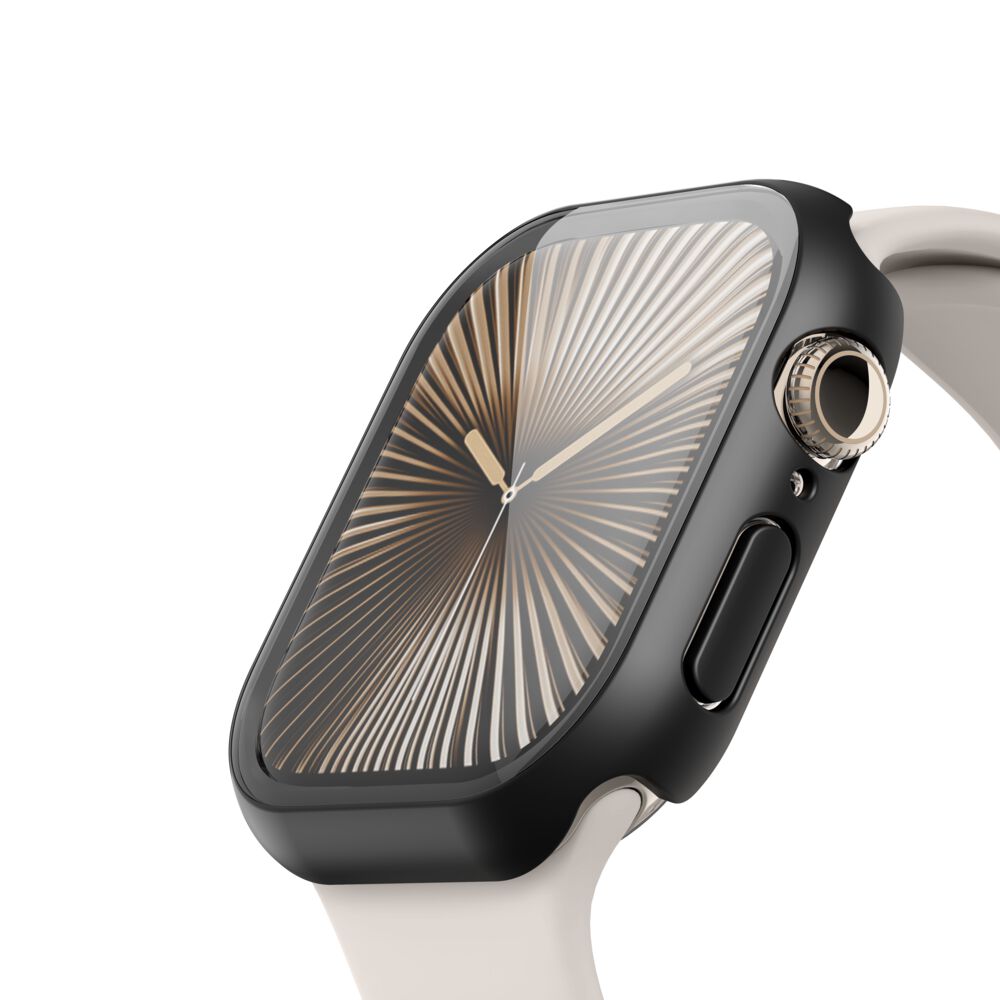 Belkin TemperedCurve 2-in-1 Screen Protector for Apple Watch Series 10 (46mm) - Black - Image 2