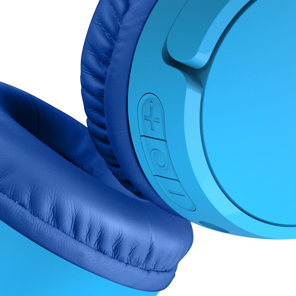 Belkin Wireless On-Ear Headphones for Kids - Blue, USB-C Cable - Image 9