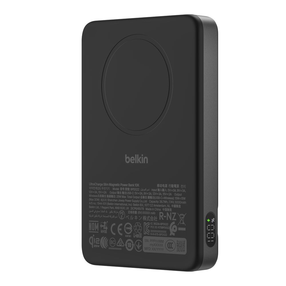 Belkin Slim Magnetic Power Bank 10K - Black - Image 14