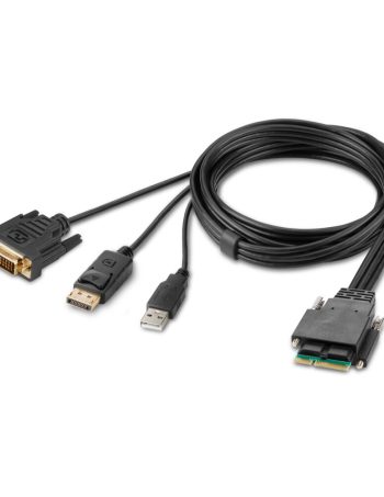 Belkin Modular DVI and DP Dual-Head Host Cable 6 ft. - Black