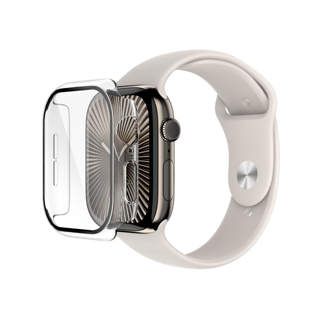 Belkin TemperedCurve 2-in-1 Screen Protector for Apple Watch Series 10 (46mm) - Clear