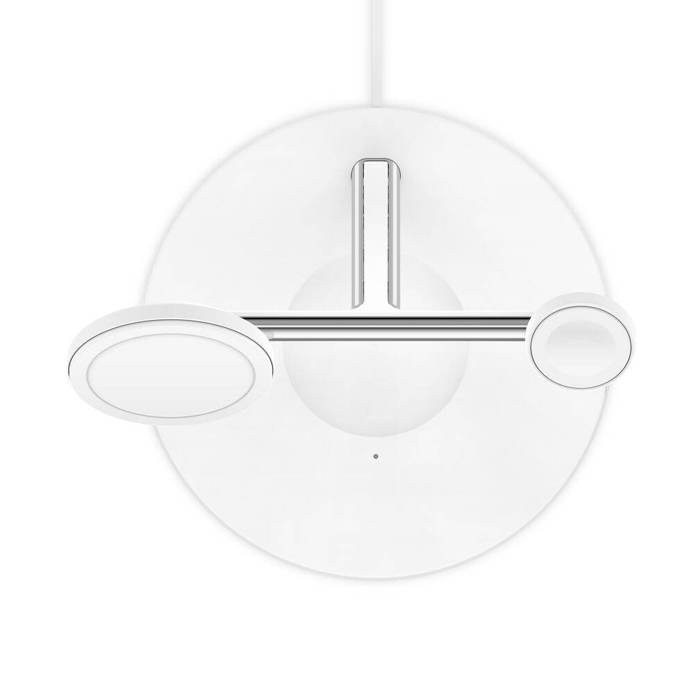 Belkin 3-in-1 Wireless Charger with Official MagSafe Charging 15W (Certified Refurbished) - White - Image 6