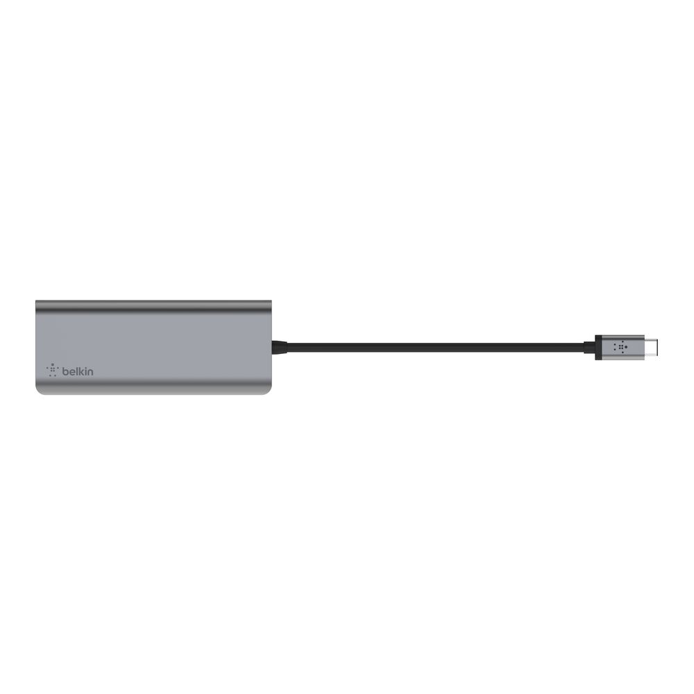 Belkin USB-C 6-in-1 Multiport Adapter - Space Gray, 4K@30Hz - Image 4