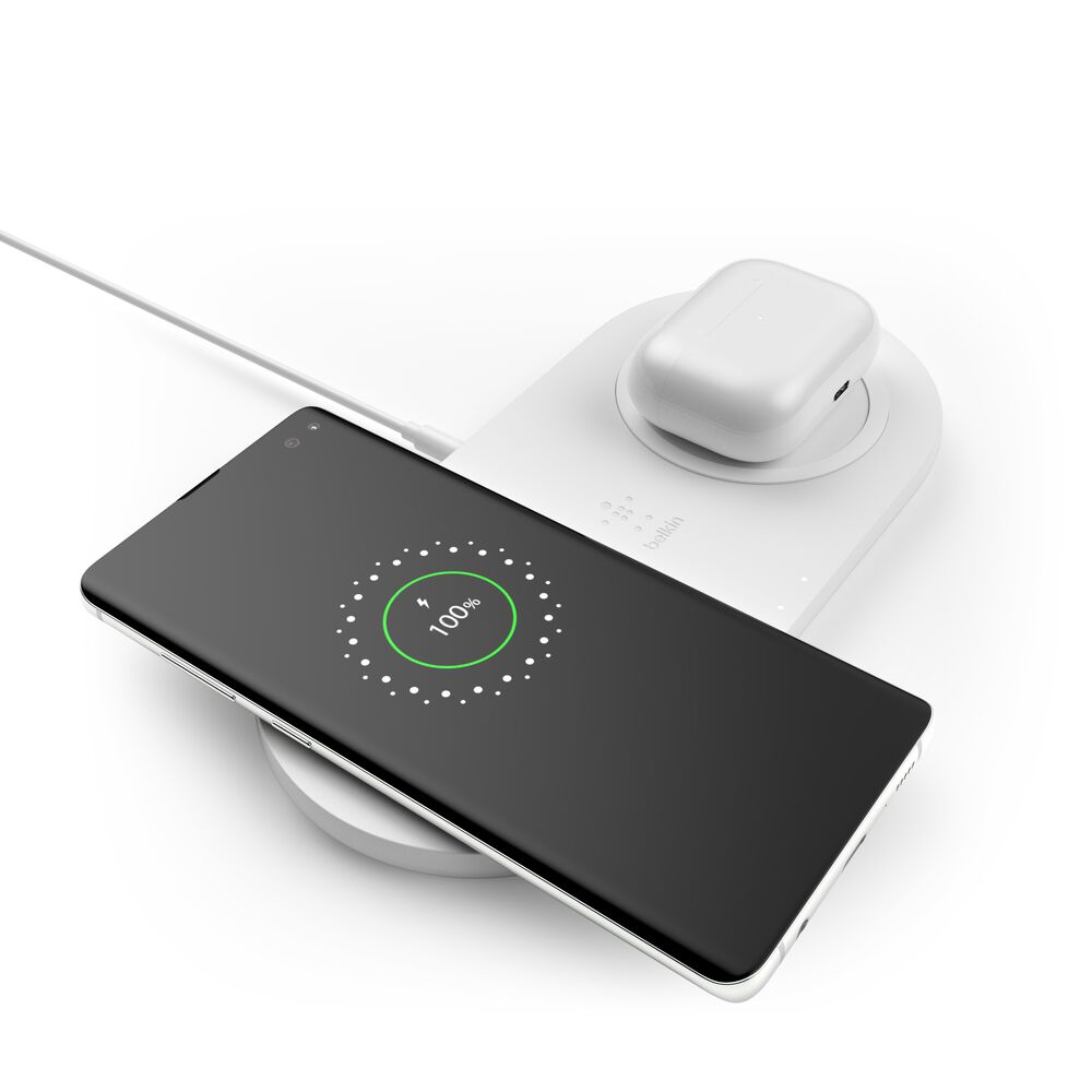 Belkin Dual Wireless Charging Pads (Certified Refurbished) - White - Image 9