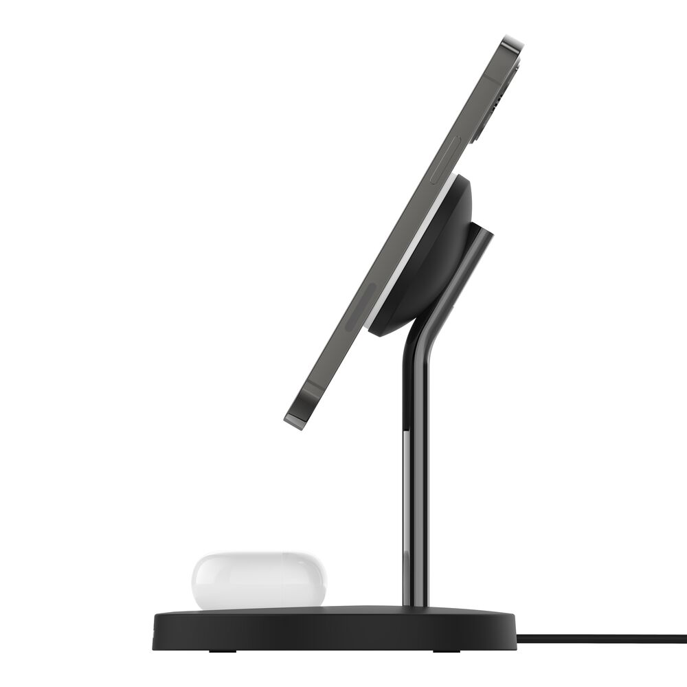 Belkin 2-in-1 Wireless Charger Stand with Official MagSafe Charging 15W (Certified Refurbished) - Black - Image 5