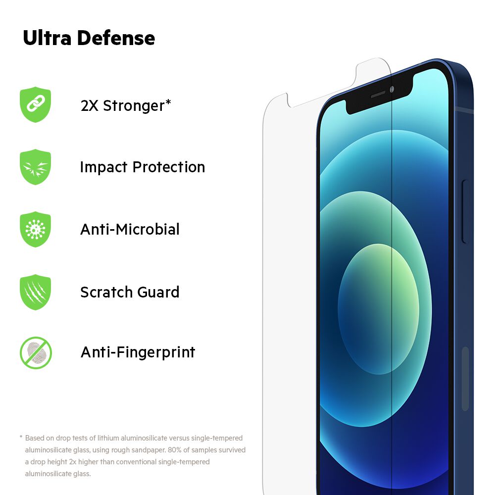Belkin UltraGlass Treated Screen Protector for iPhone 14 Plus / iPhone 13 Pro Max - Image 3