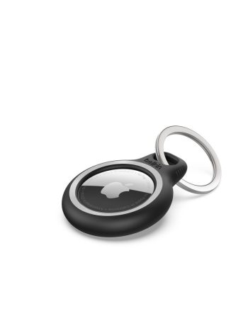 Belkin Reflective Secure Holder with Key Ring for Apple AirTag - Black