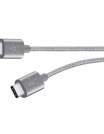 Belkin Metallic USB-C to USB-C Charge Cable 60W (USB Type-C) - Gray, 6 ft