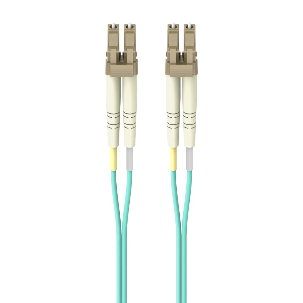Belkin Fiber Patch Cable 10 Gig Aqua 50/125 LC/LC1 Meter - 1.0 meters - Image 3