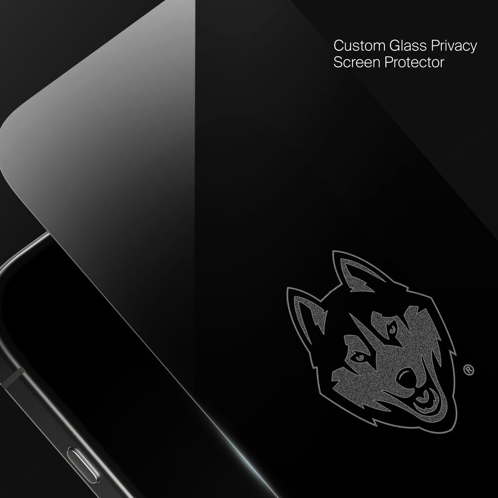 Belkin Connecticut Huskies Custom Glass Screen Protector - iPhone 16 Plus/15 Plus/15 Pro Max, Privacy - Image 5