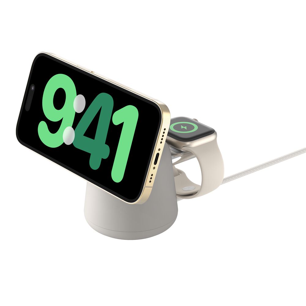 Belkin 2-in-1 Wireless Charging Dock with Qi2 15W