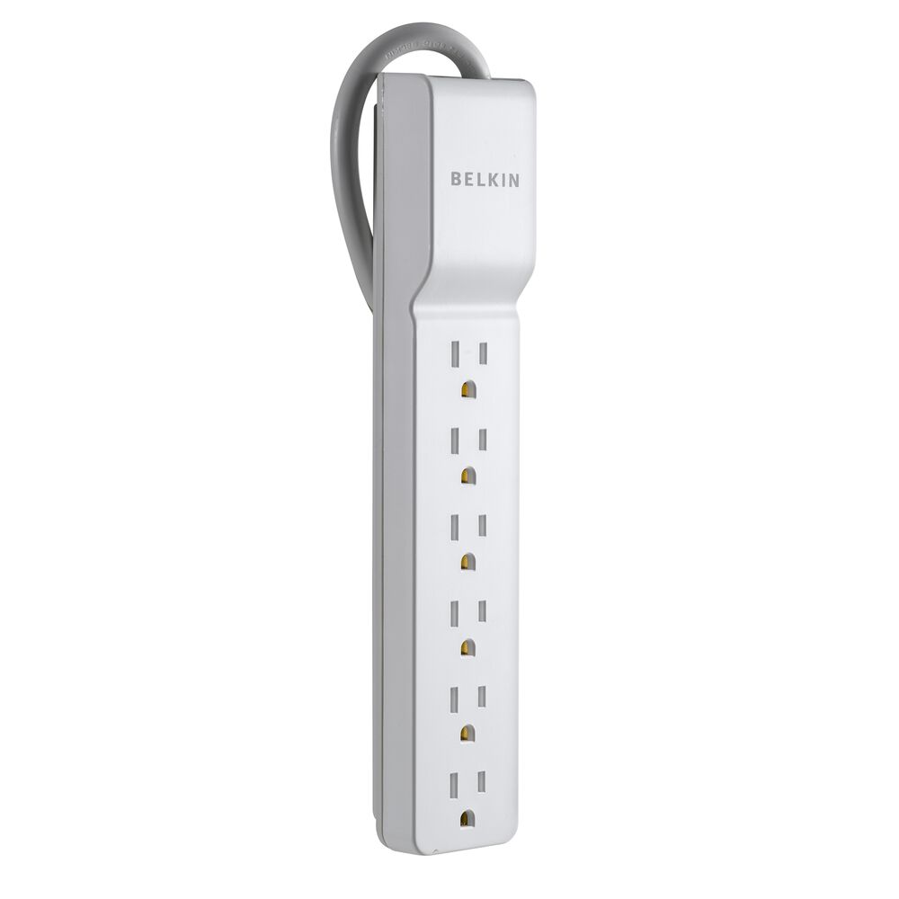 Belkin 6 Outlet Home/Office Surge Protector - 6.0 feet, 1 Pack - Image 2