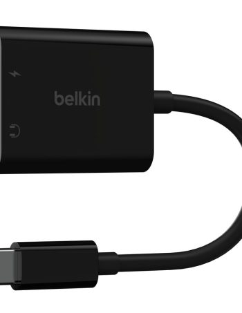 Belkin 3.5mm Audio + USB-C Charge Adapter - Black