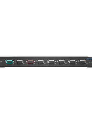 Belkin Universal 2nd Gen Secure KVM Switch, 8-Port Single Head w/ CAC - Black
