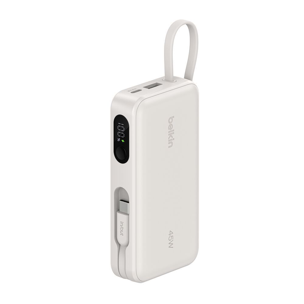 Belkin Power Bank 10K with Integrated Cable and Display - Sand, 10K, 11.5in cable - Image 11