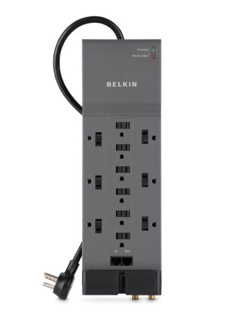 Belkin 12-Outlet Home/Office Surge Protector w/Phone/Ethernet/Coax Protection - 10.0 feet, us