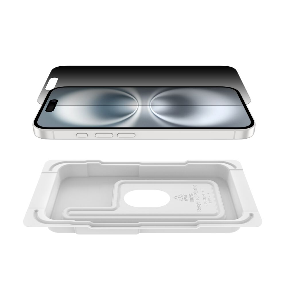 Belkin InvisiGlass Privacy Treated Screen Protector for iPhone 16/15/14 Pro - Image 10