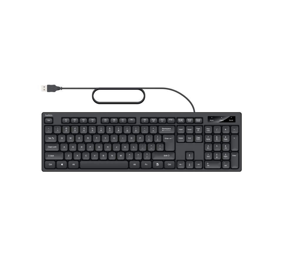 Belkin Wired Keyboard and Mouse Combo - Black - Image 9