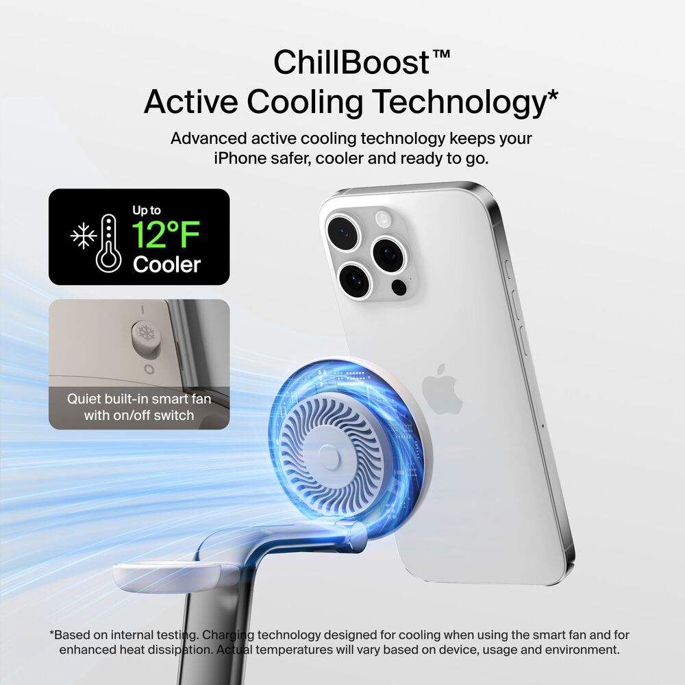Belkin 3-in-1 Magnetic Charging Dock with Qi2 25W - Image 3