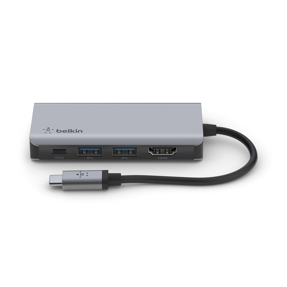 Belkin USB-C 4-in-1 Multiport Adapter - Space Gray - Image 9