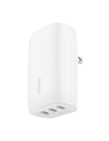 Belkin 3 Port USB-C Charger with PPS 67W - White
