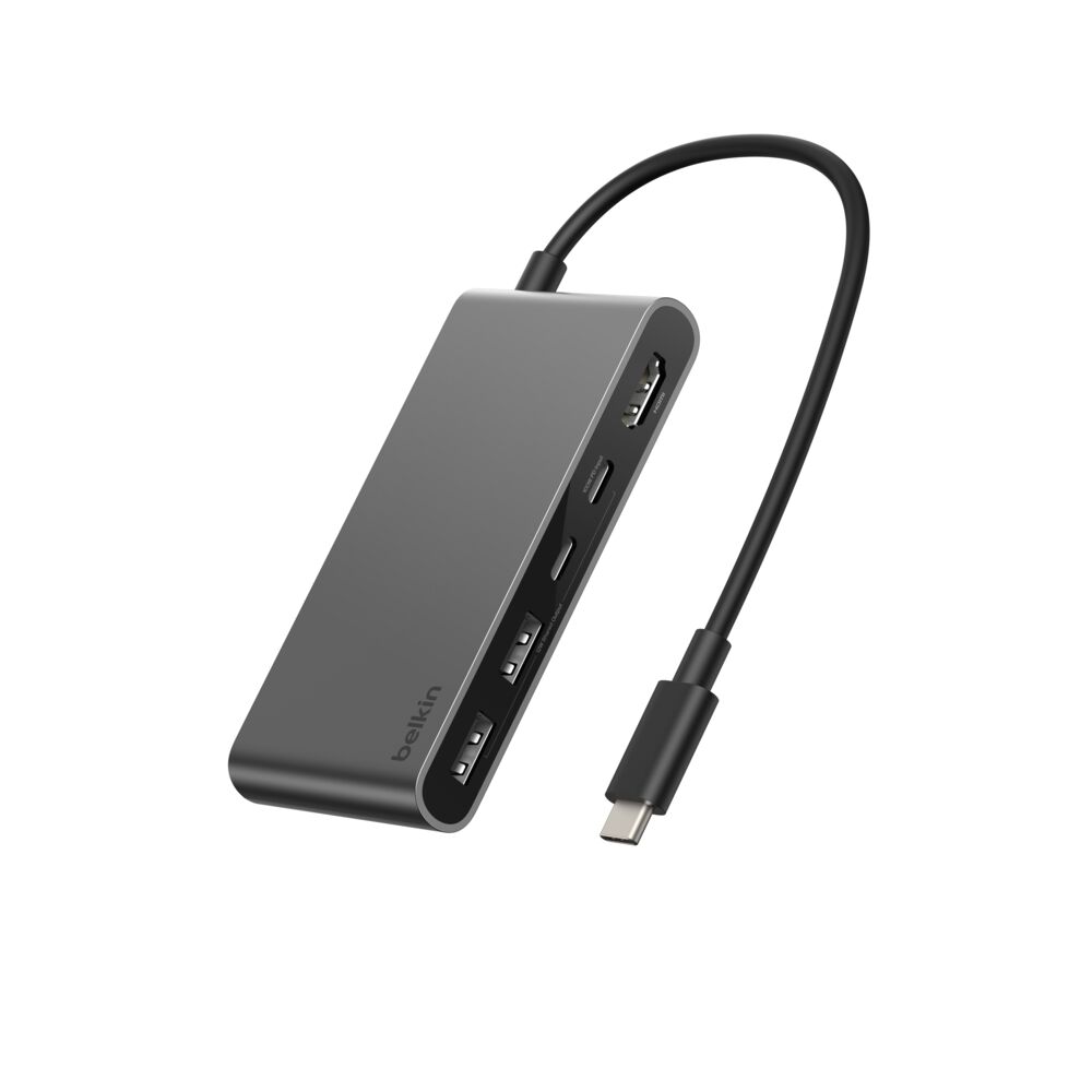 Belkin 5-Port USB-C Hub with Dual USB-C Ports - Space Gray - Image 8