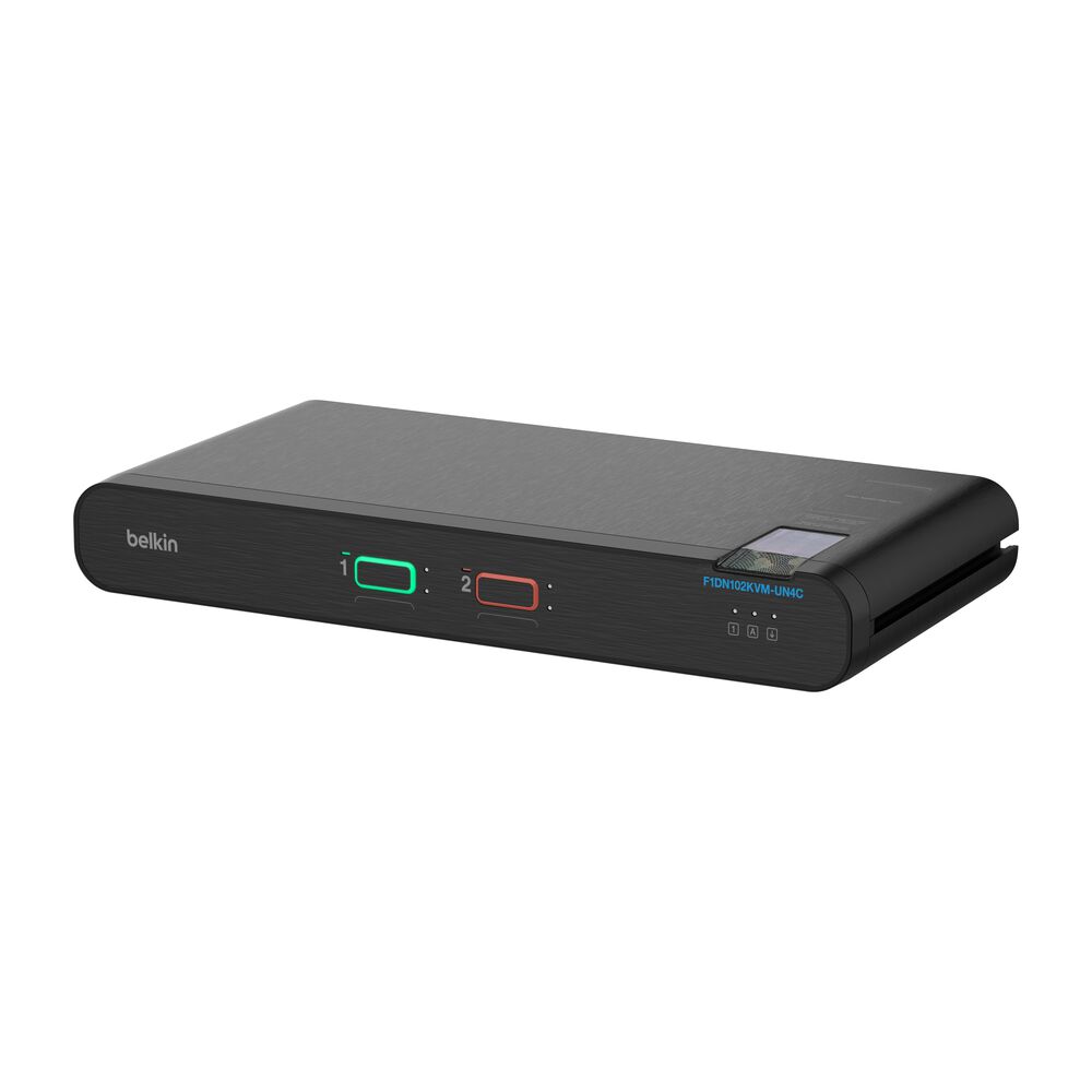 Belkin IsoClave RED/BLACK Secure KVM Switch, 2-Port Single Head - Image 3