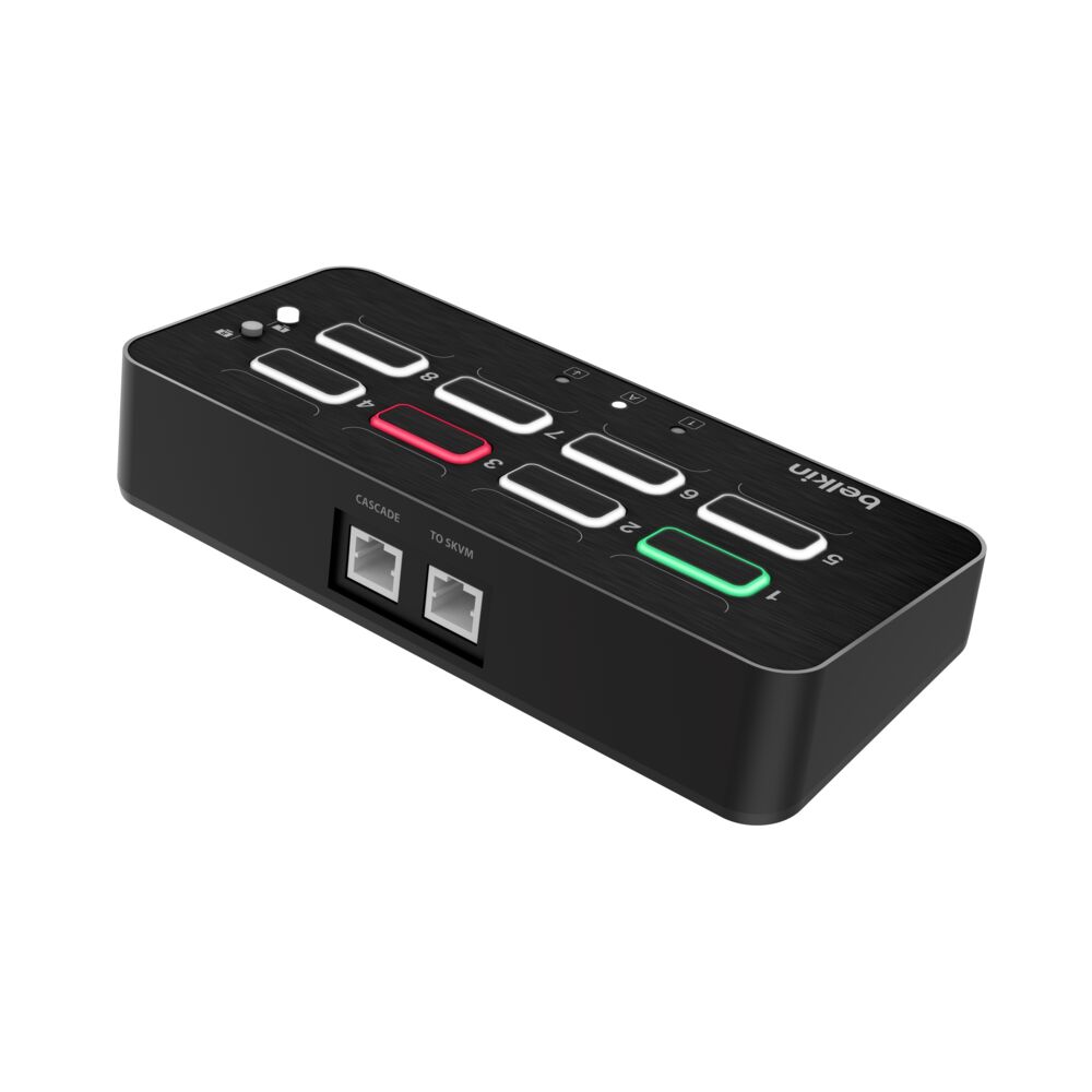 Belkin DuoClave Secure KVM Remote Control 8-Port - Black - Image 2