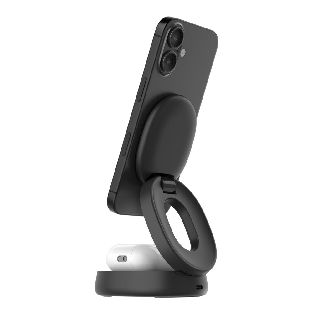 Belkin 2-in-1 Convertible Magnetic Charging Stand with Qi2 15W - Black - Image 10