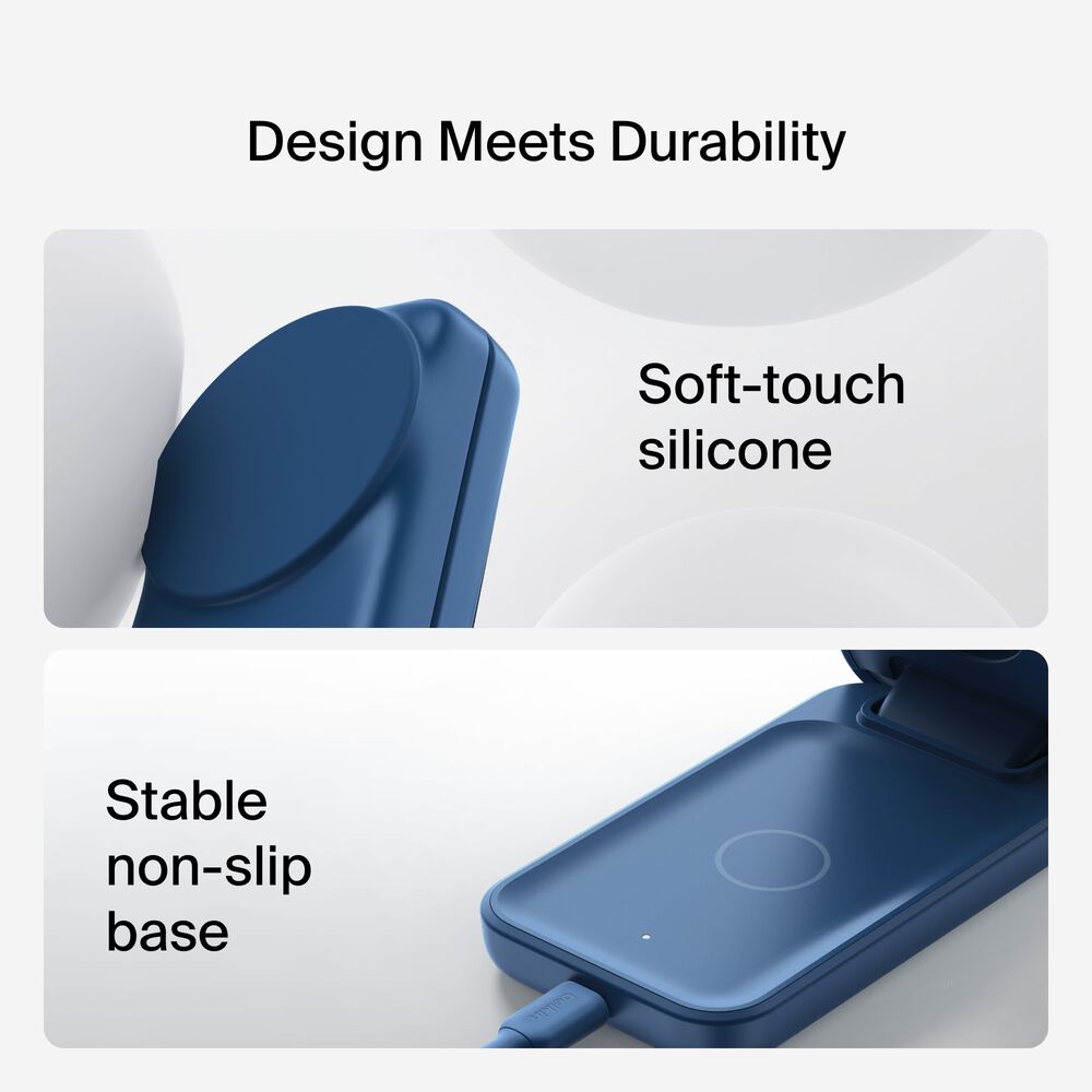 Belkin 3-in-1 Foldable Magnetic Charger with Qi2 25W - Image 4