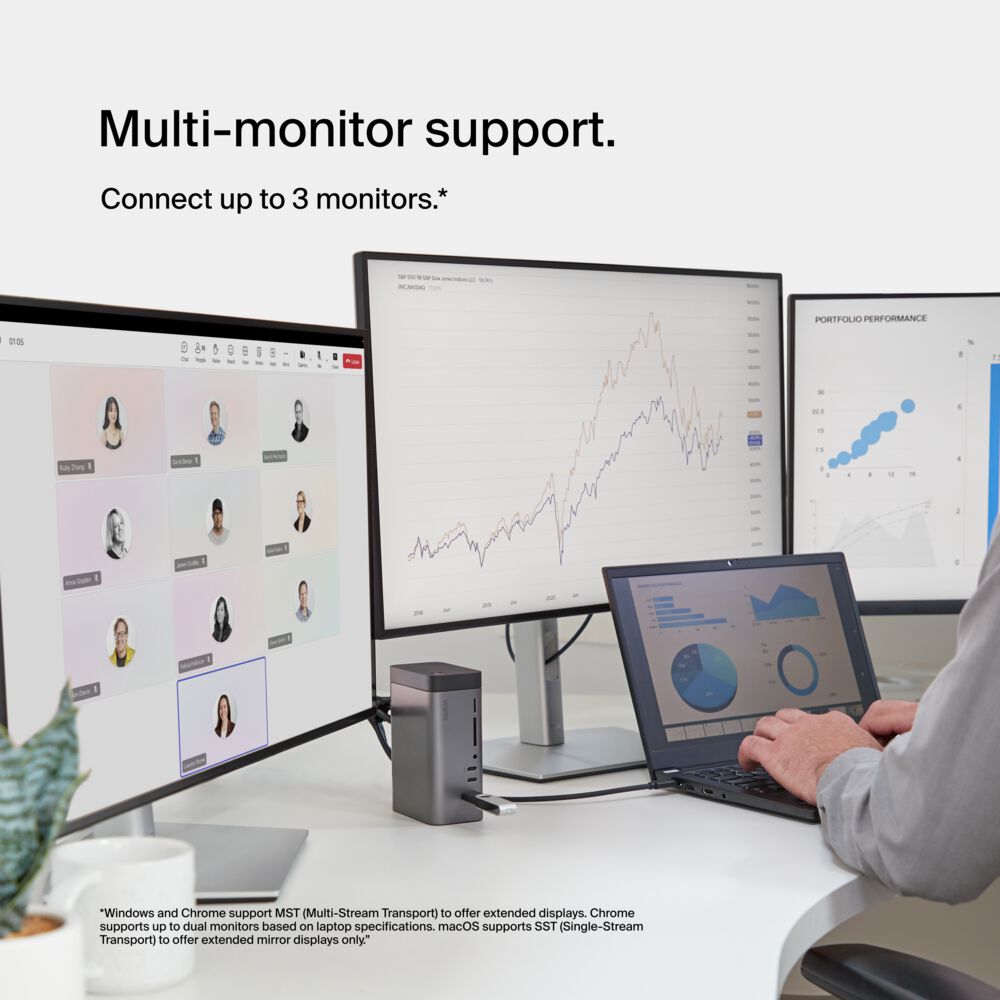 Belkin USB-C 11-in-1 Pro GaN Dock 150W - Space Gray - Image 5