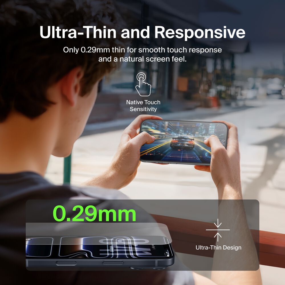 Belkin UltraGlass 2 Screen Protector for iPhone 17 Pro Max - Image 7