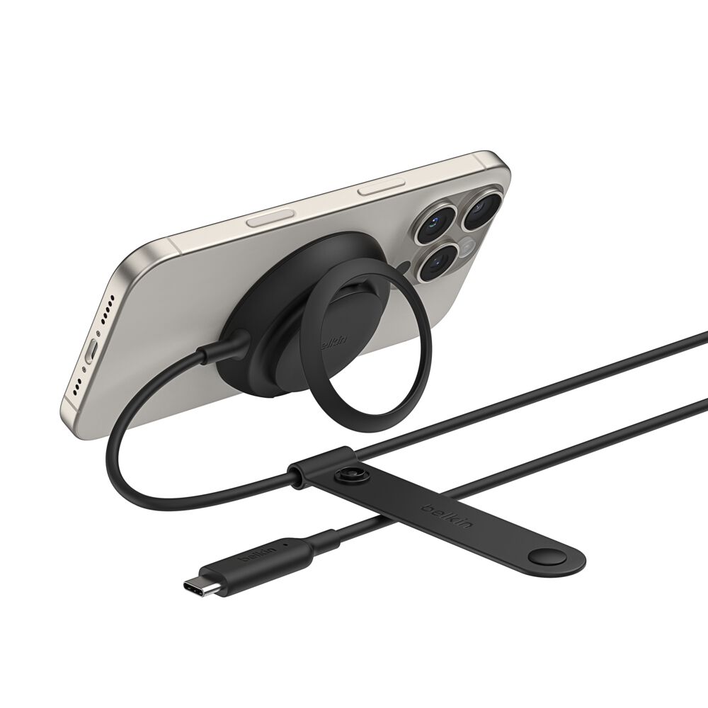 Belkin Magnetic Charger with Qi2 25W - Round Form, Black, Power Supply Included
