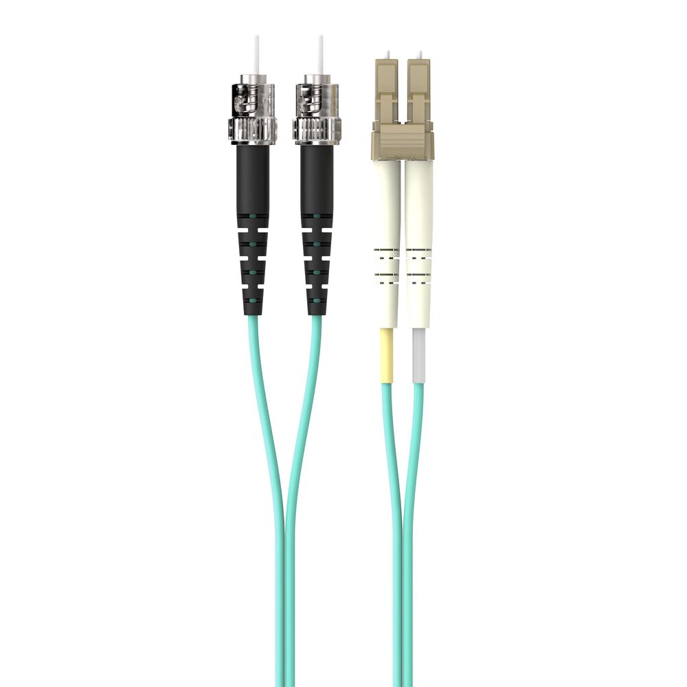 Belkin Fiber Patch Cable 10 Gig Aqua 50/125 LC/ST 3 Meter - 3.0 meters - Image 3