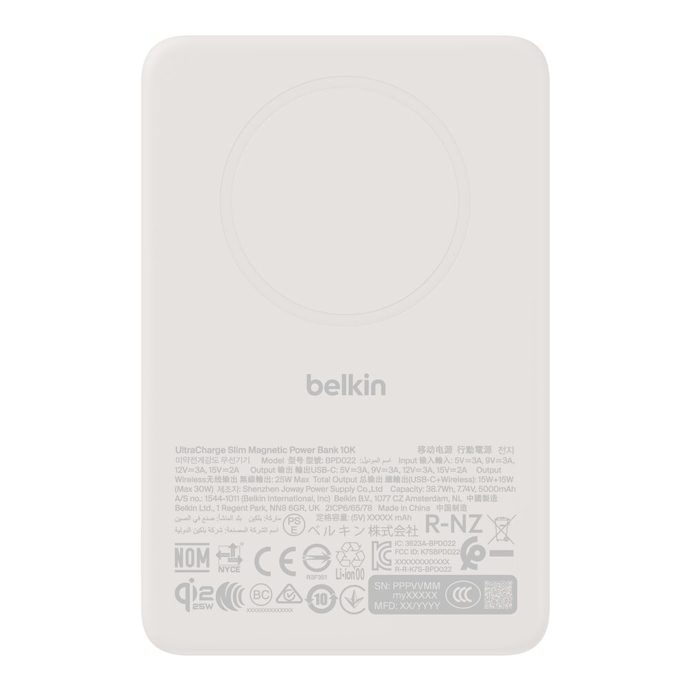 Belkin Slim Magnetic Power Bank 10K - Sand - Image 9