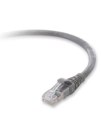 Belkin CAT6a Snagless Patch Cord - Gray, 14.0 feet