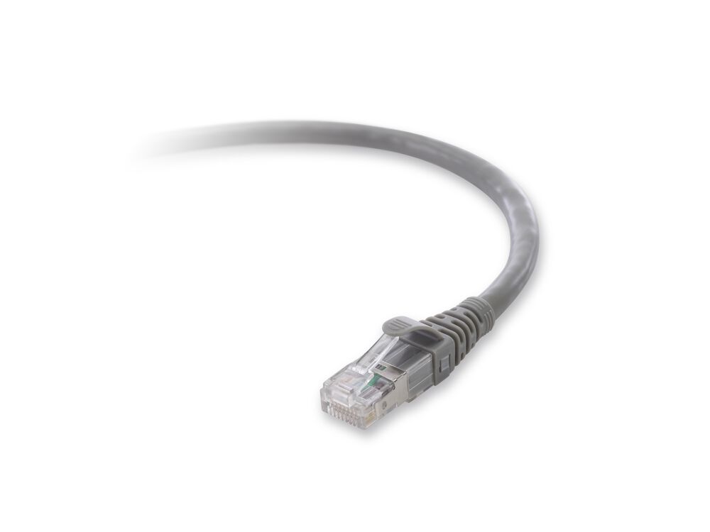 Belkin CAT6a Snagless Patch Cord - Gray, 14.0 feet