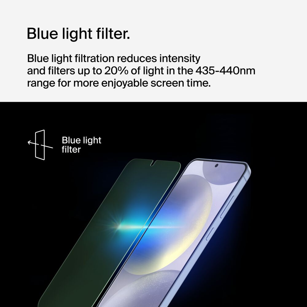 Belkin TrueClear Curve Blue Light Filter Screen Protector for Samsung Galaxy S24+ - Samsung S24+ - Image 3