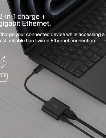 Belkin USB-C to Ethernet + Charge Adapter 100W