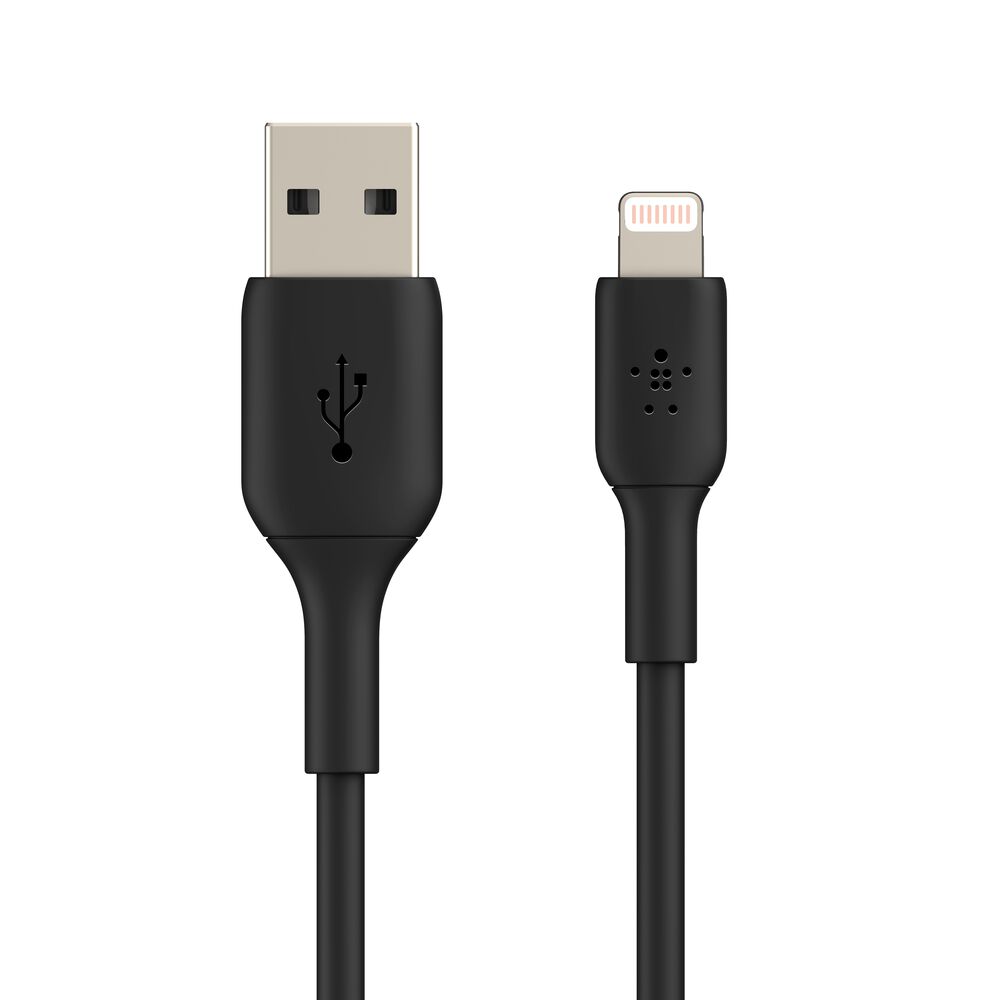 Belkin Lightning to USB-A Cable - Black, 3.3 ft, 1 Pack - Image 2