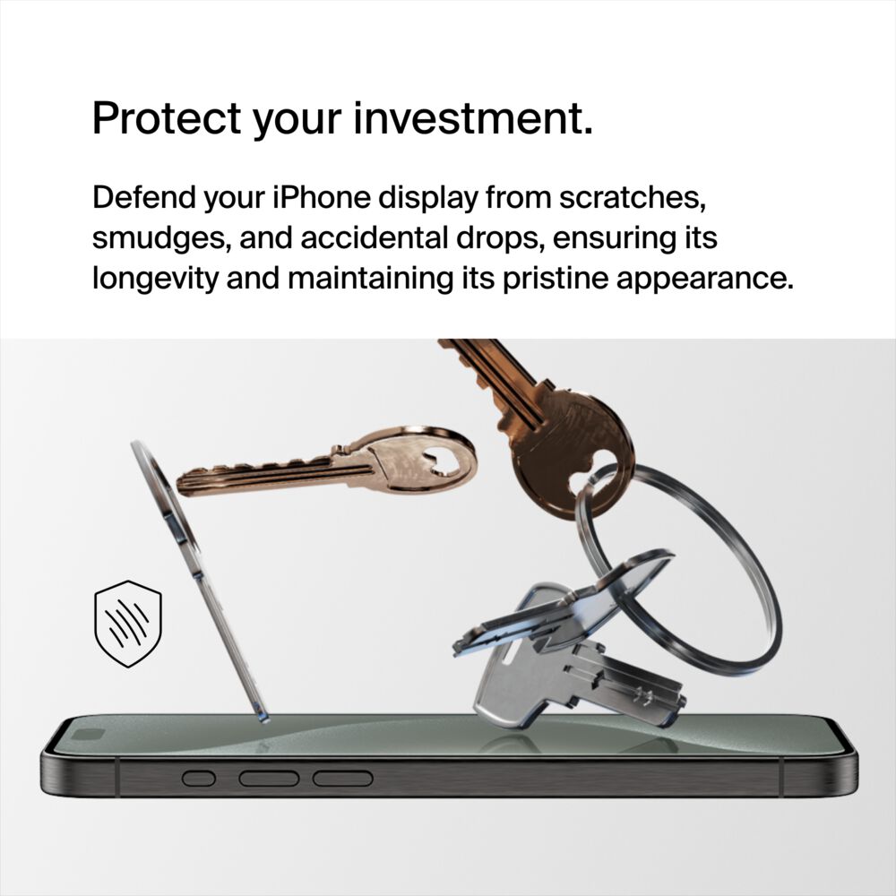 Belkin UltraGlass 2 Blue Light Filter Screen Protector for iPhone 15 Pro Max - Image 3