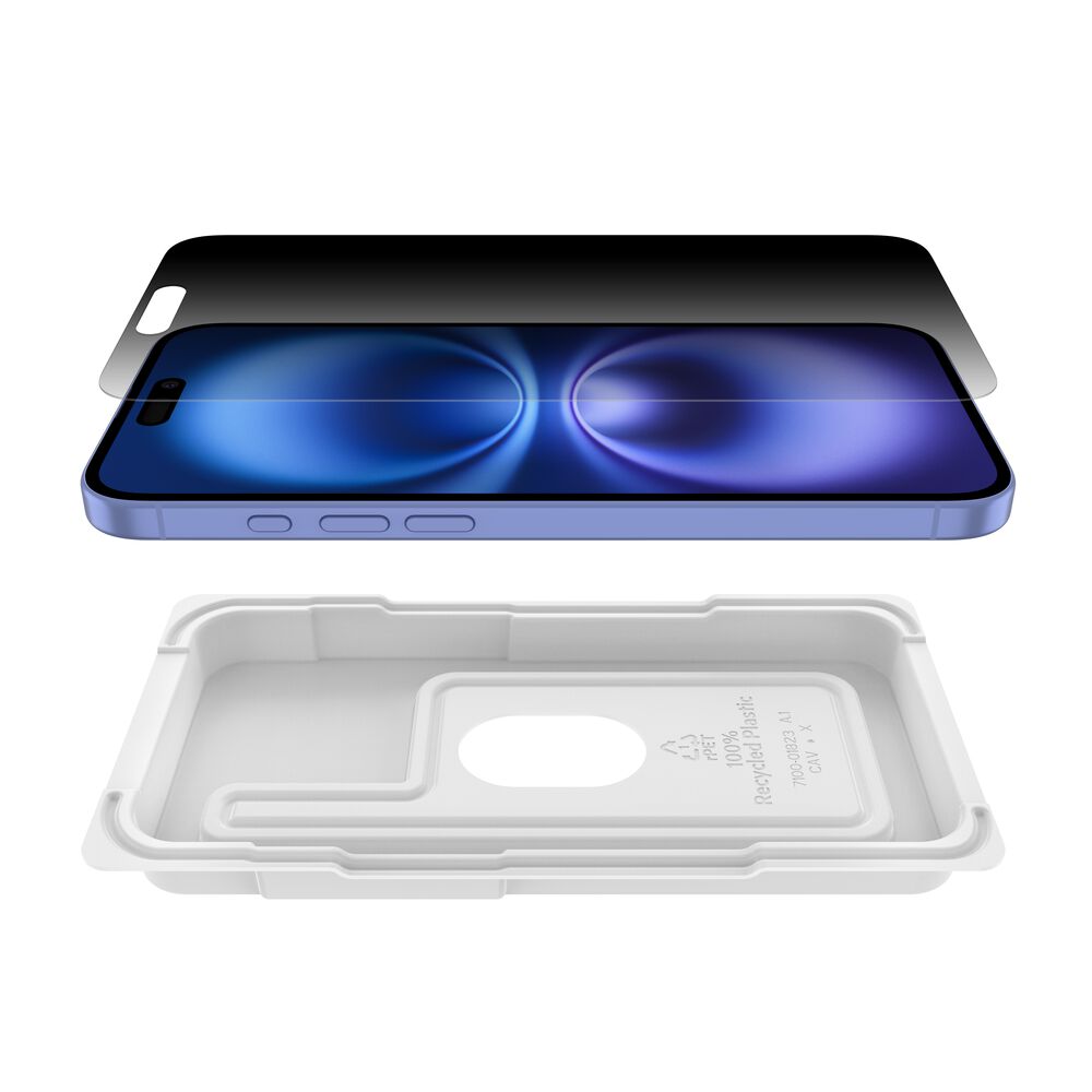 Belkin InvisiGlass Privacy Treated Screen Protector for iPhone 16 Plus/15 Plus/14 Pro Max - Image 8