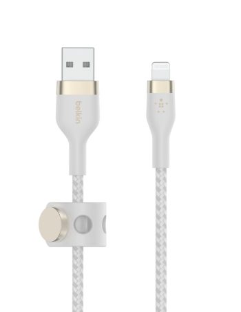 Belkin USB-A Cable with Lightning Connector - White, 3.3 ft