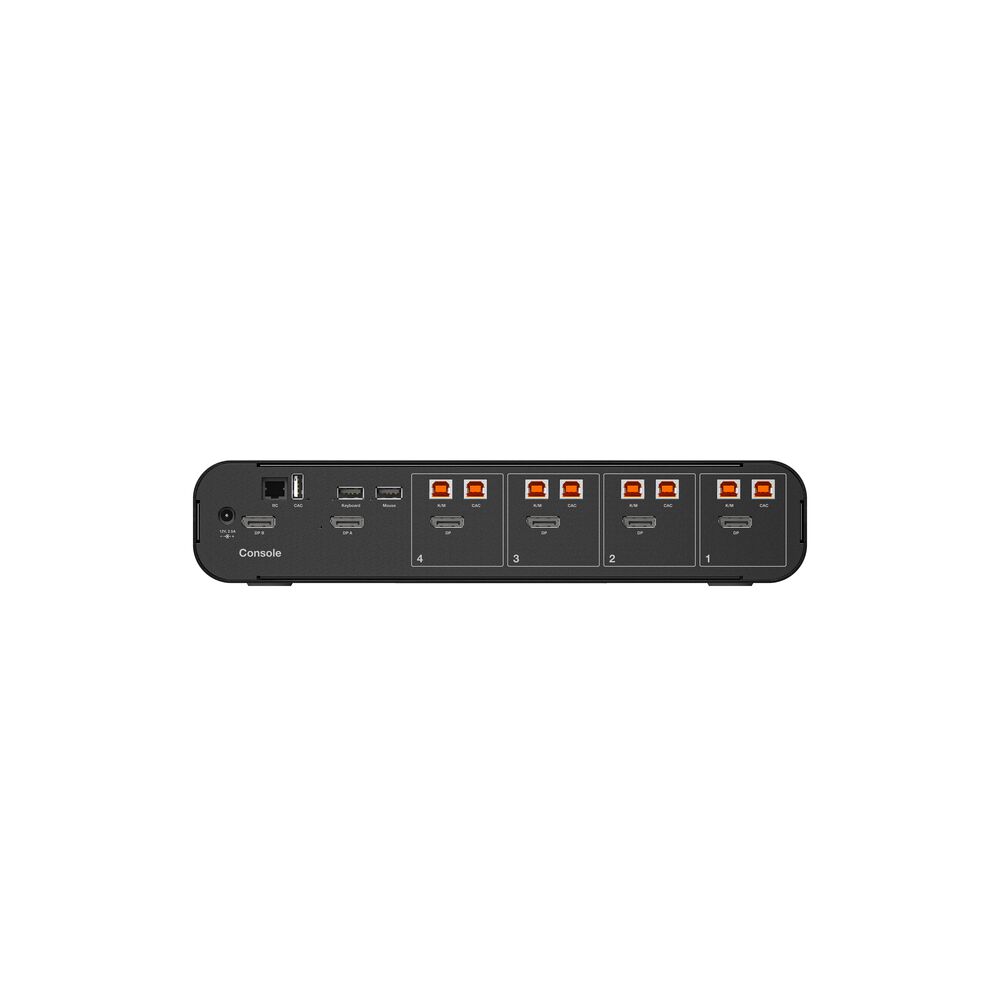 Belkin 4:2 DisplayPort MultiClave Secure KVM with CAC - Black - Image 4