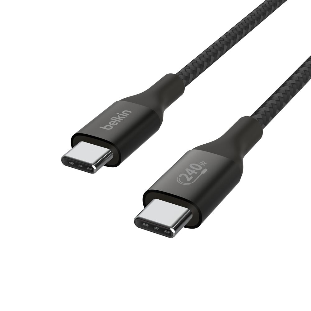 Belkin USB-C to USB-C Cable 240W - Black, 3.3 ft - Image 2