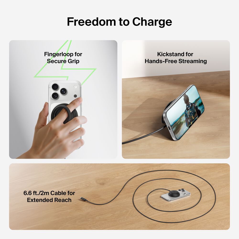 Belkin Magnetic Charger with Qi2 25W - Round Form, Black, Power Supply Included - Image 6