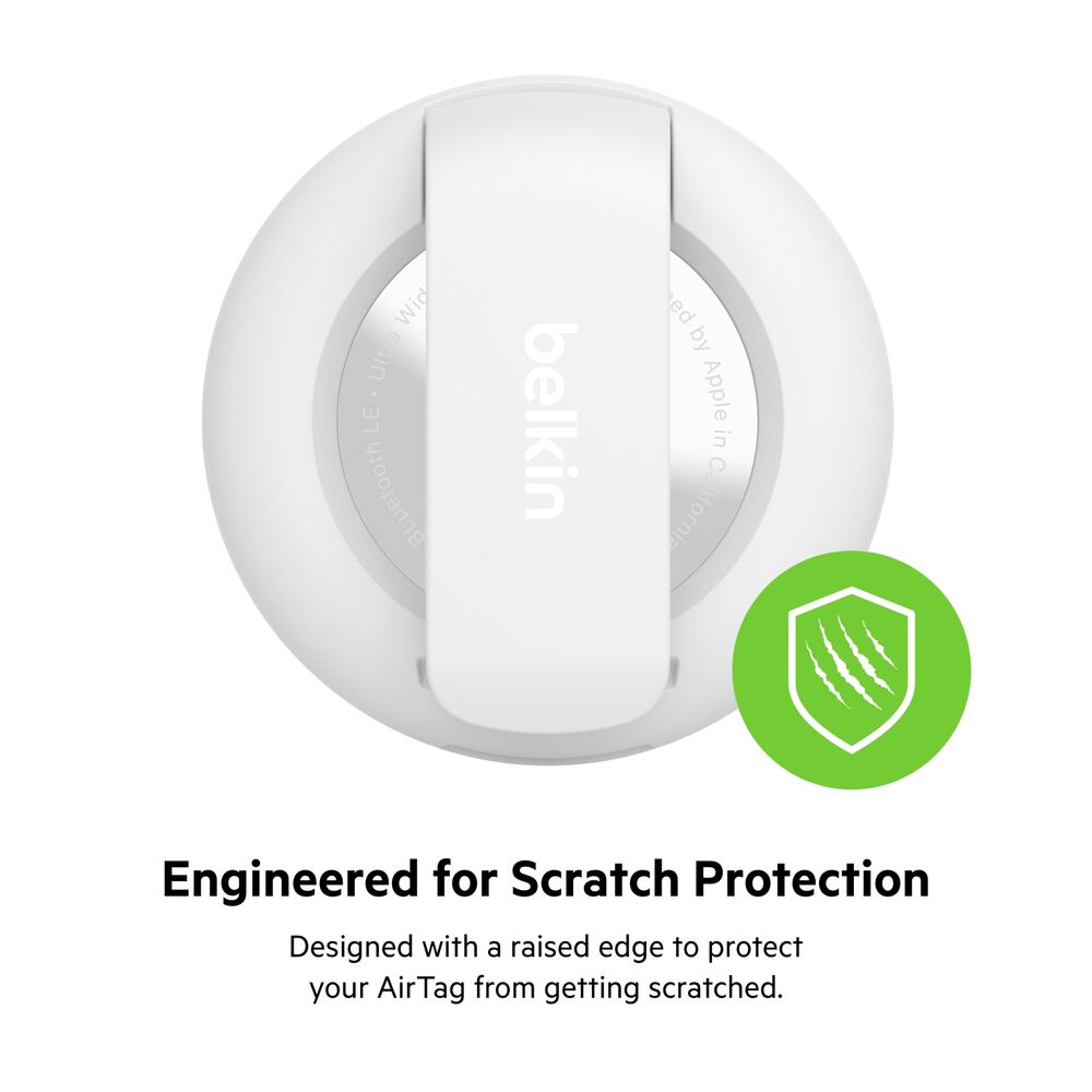 Belkin Secure Holder with Clip for AirTag - White - Image 6
