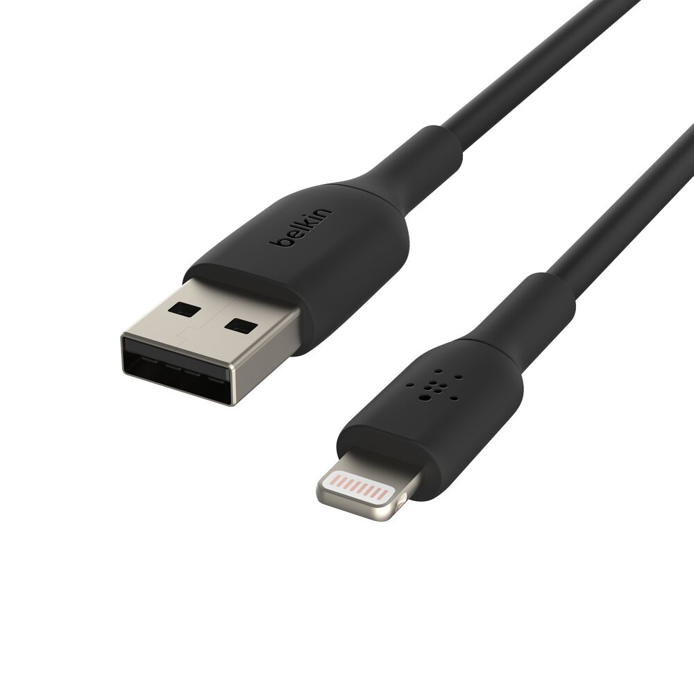 Belkin Lightning to USB-A Cable - Black, 3.3 ft, 1 Pack - Image 4